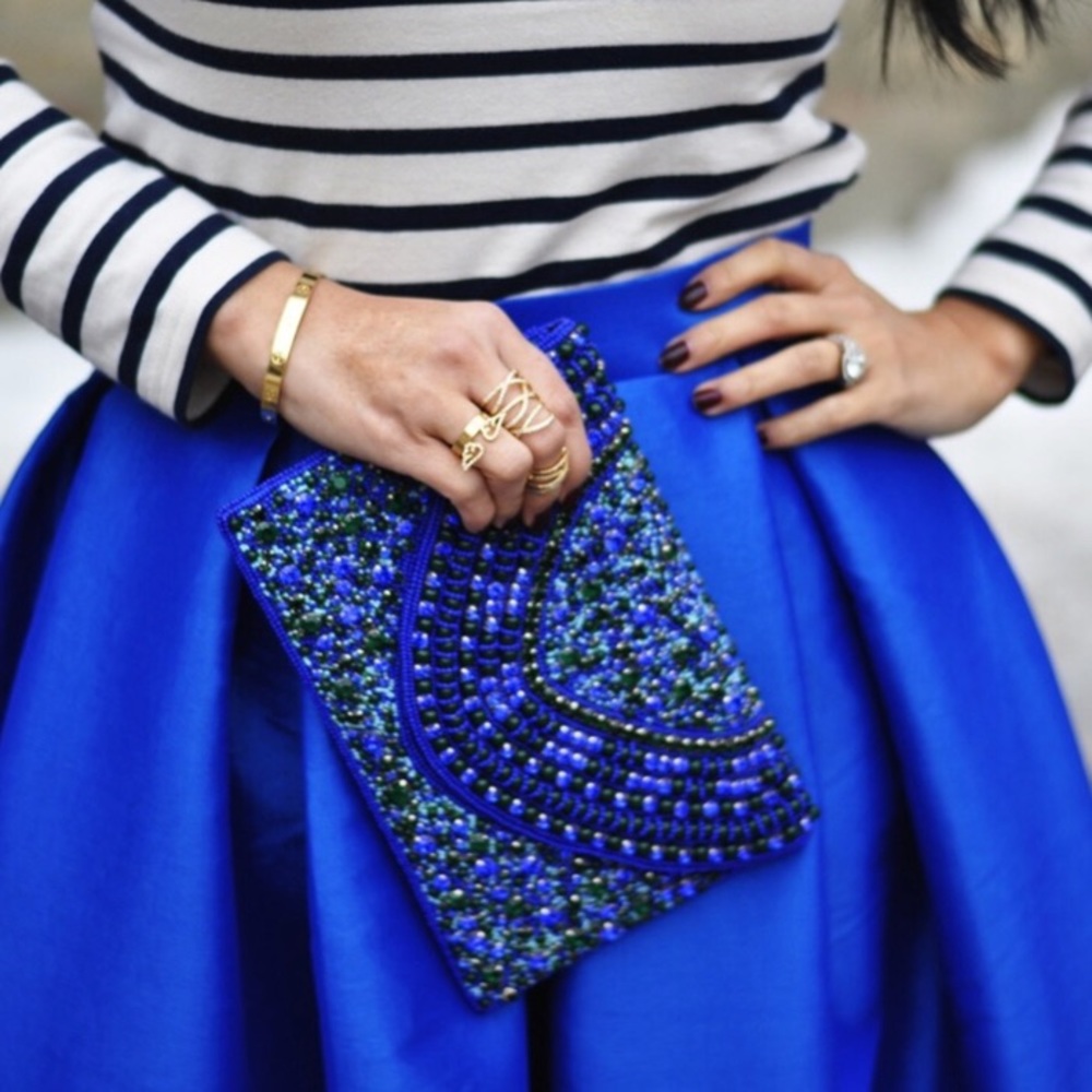 Hand Beaded Clutch