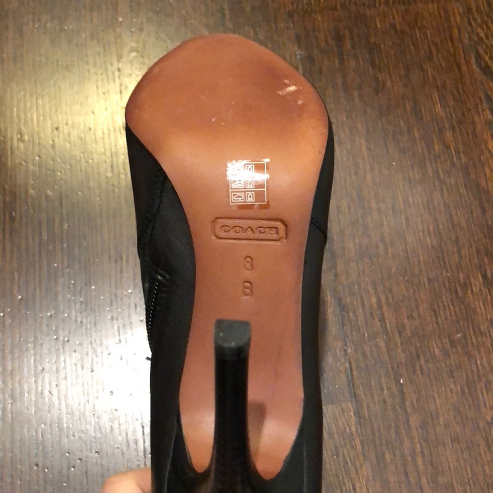Coach Bootie Black leather size 8 - Picture 4 of 8