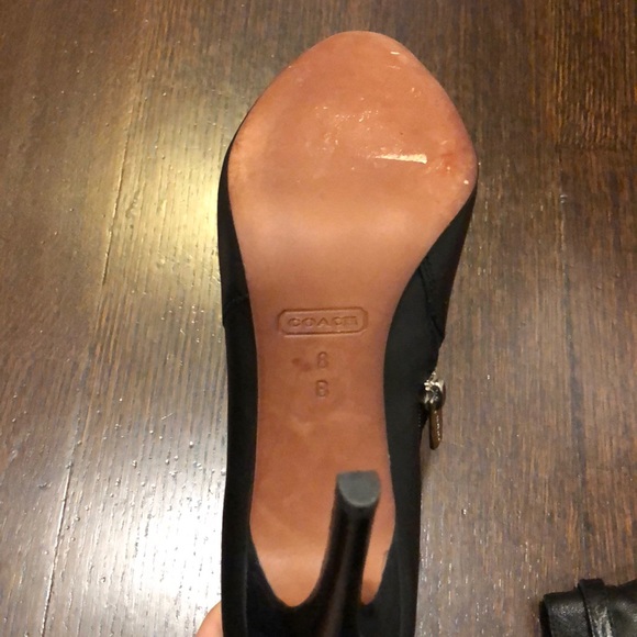 Coach Bootie Black leather size 8 - Picture 5 of 8