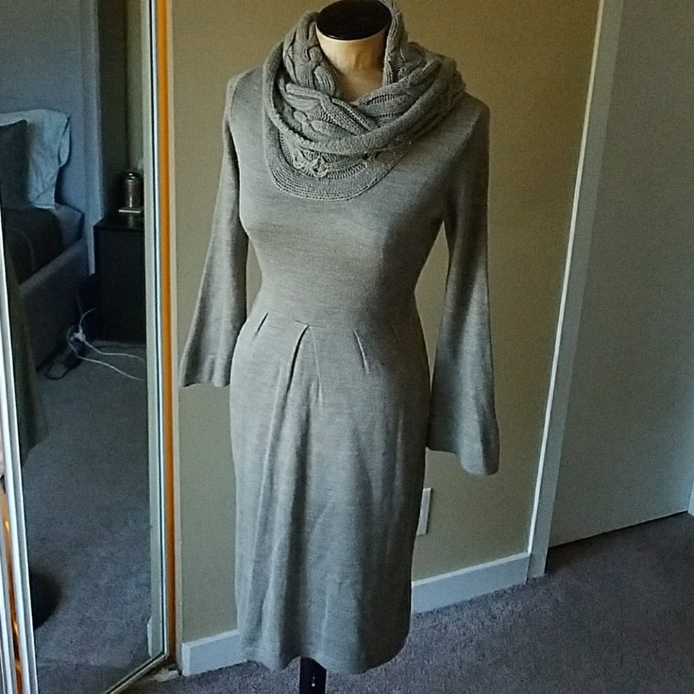 The Limited taupe sweater dress