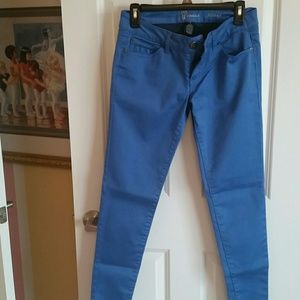 Blue solid-colored skinny jeans (size 5)