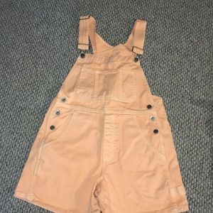 Orange Arizona overall shorts