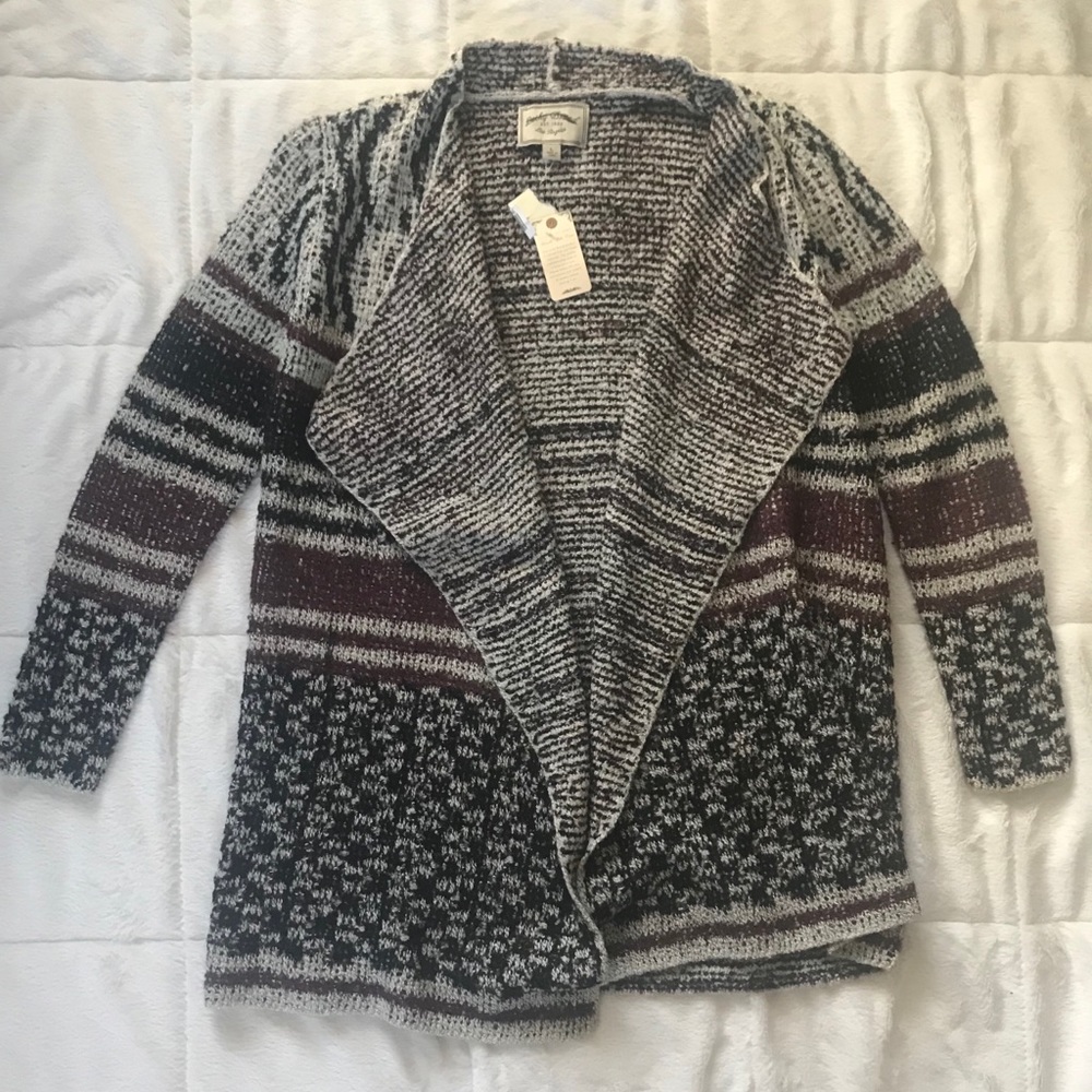 Lucky Brand Brushed Knit Cardigan New With Tags L - Picture 1 of 3