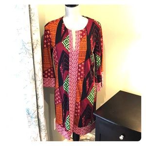 NWT DVF Ethnc Collage dress Sz 10