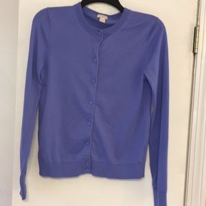 J Crew periwinkle cardigan
