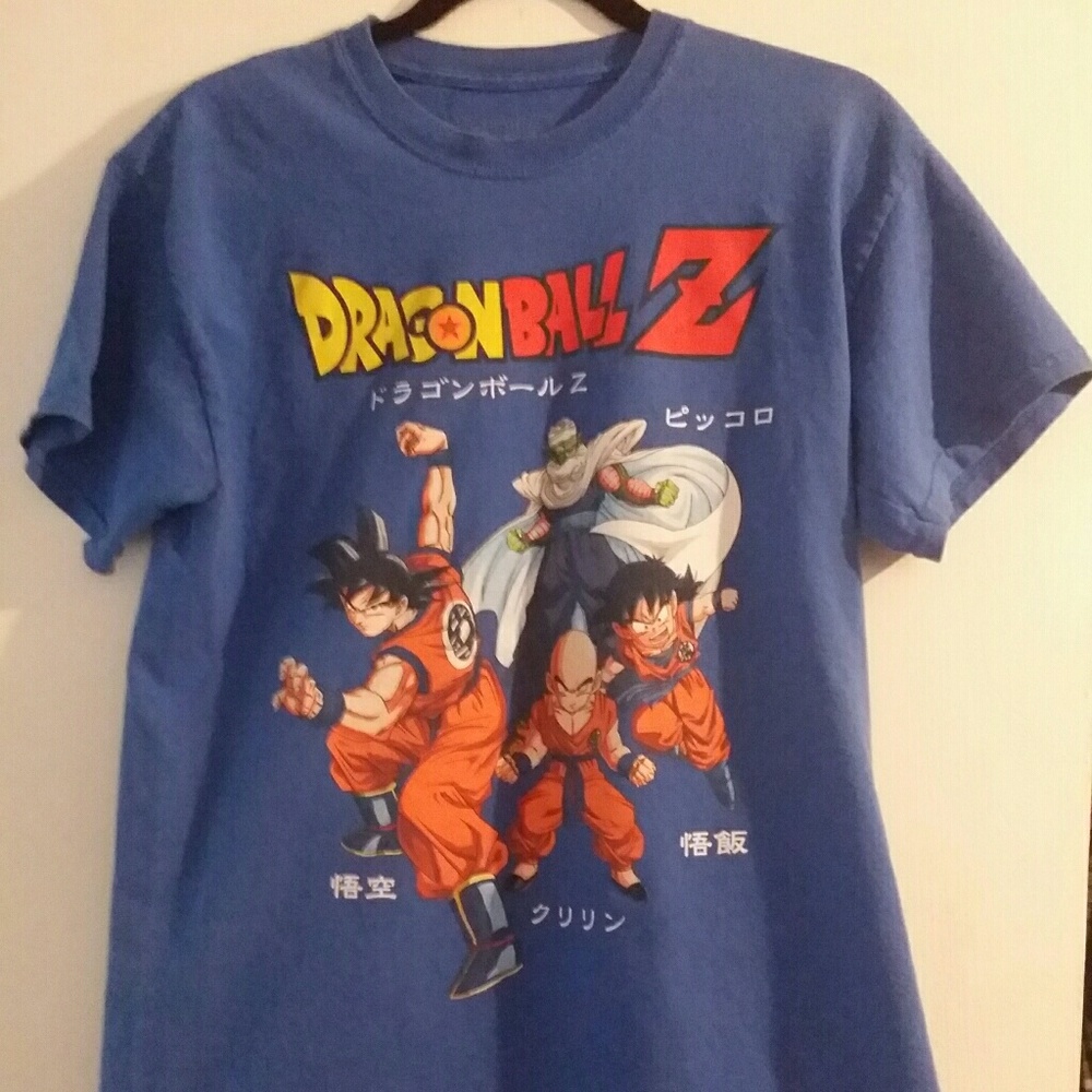 Dragon Ball Z Goku Gohan Kuririn Piccolo Blue Mens