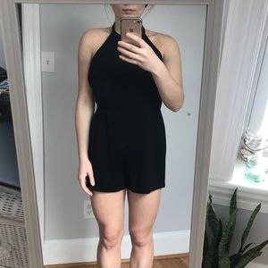 Backless party romper