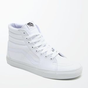 Vans "Old Skool" all white high tops