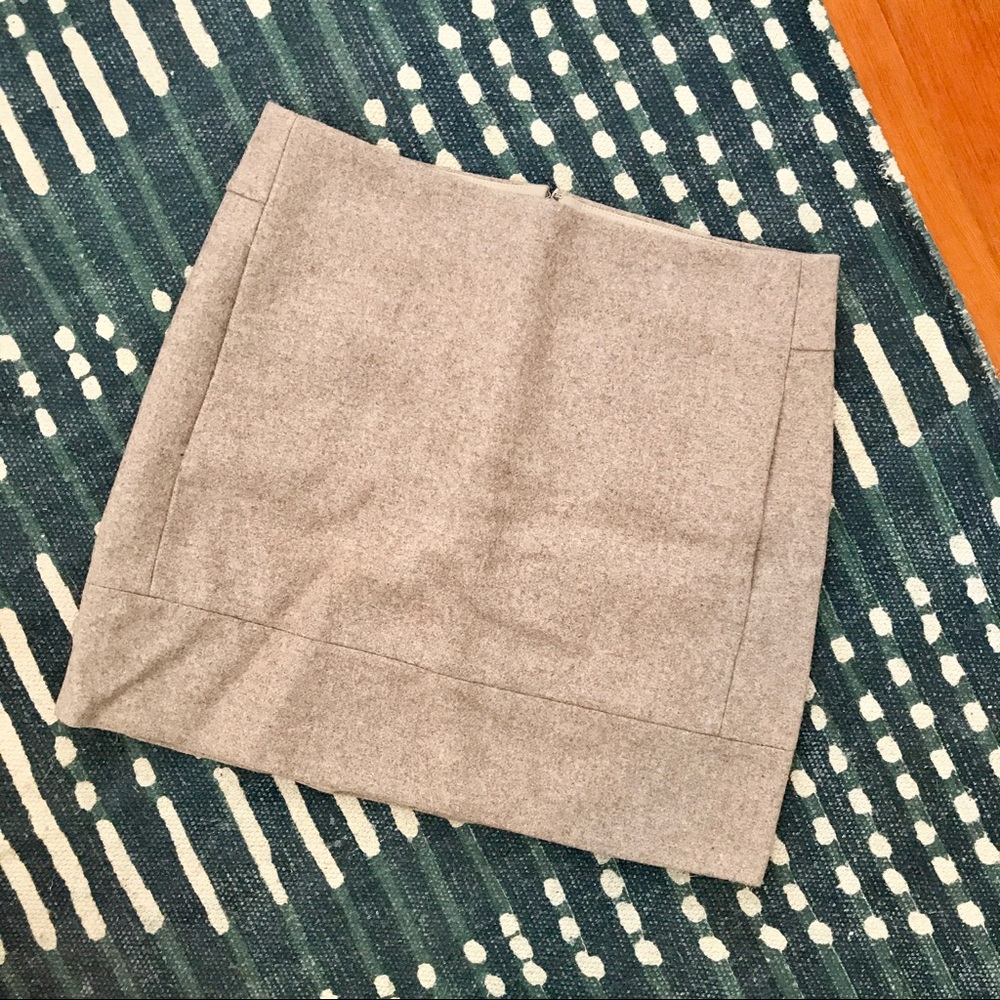 J. Crew Tan Wool Skirt