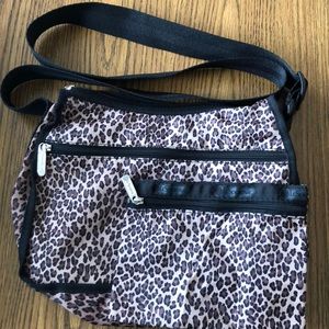 LeSportsac Leopard Crossbody Purse w/Pouch