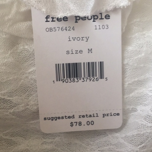 Free People June Blouse Ivory - Picture 7 of 7