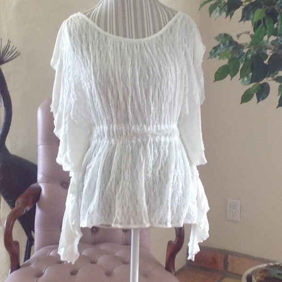 Free People June Blouse Ivory - Picture 5 of 7