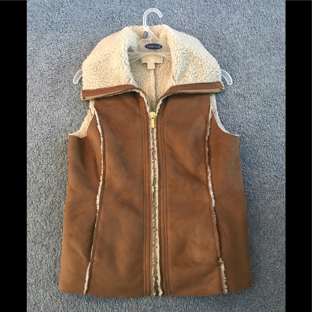 MICHAEL Michael Kors faux suede vest size S