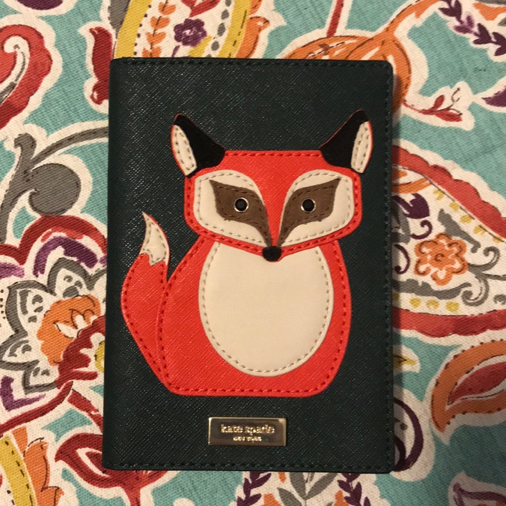 Kate Spade Fox passport holder