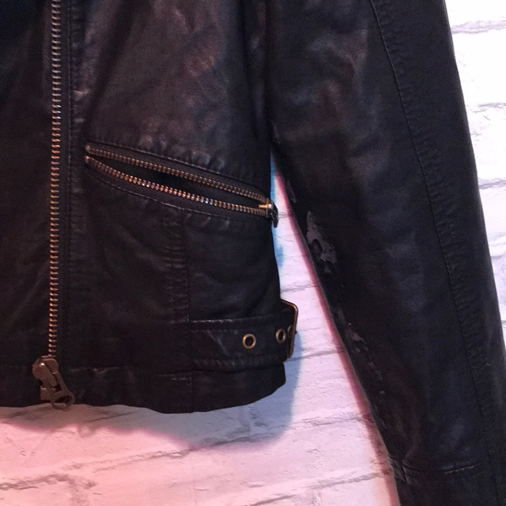 Studded vegan leather moto jacket from Free People - Picture 4 of 7