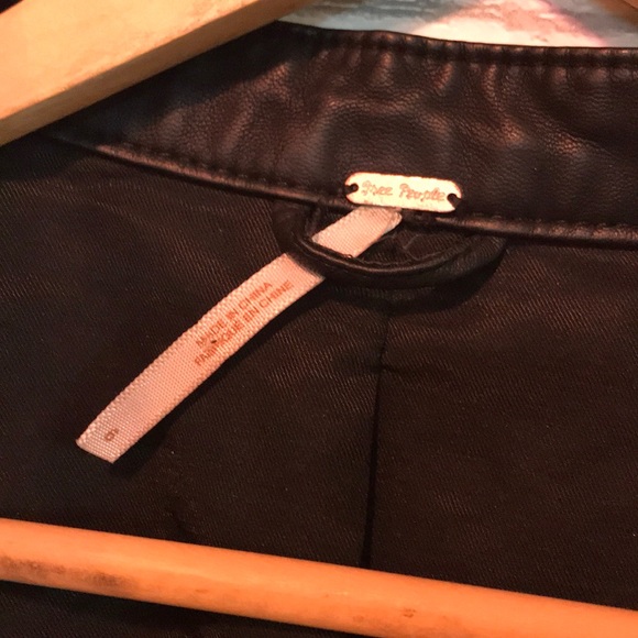 Studded vegan leather moto jacket from Free People - Picture 5 of 7