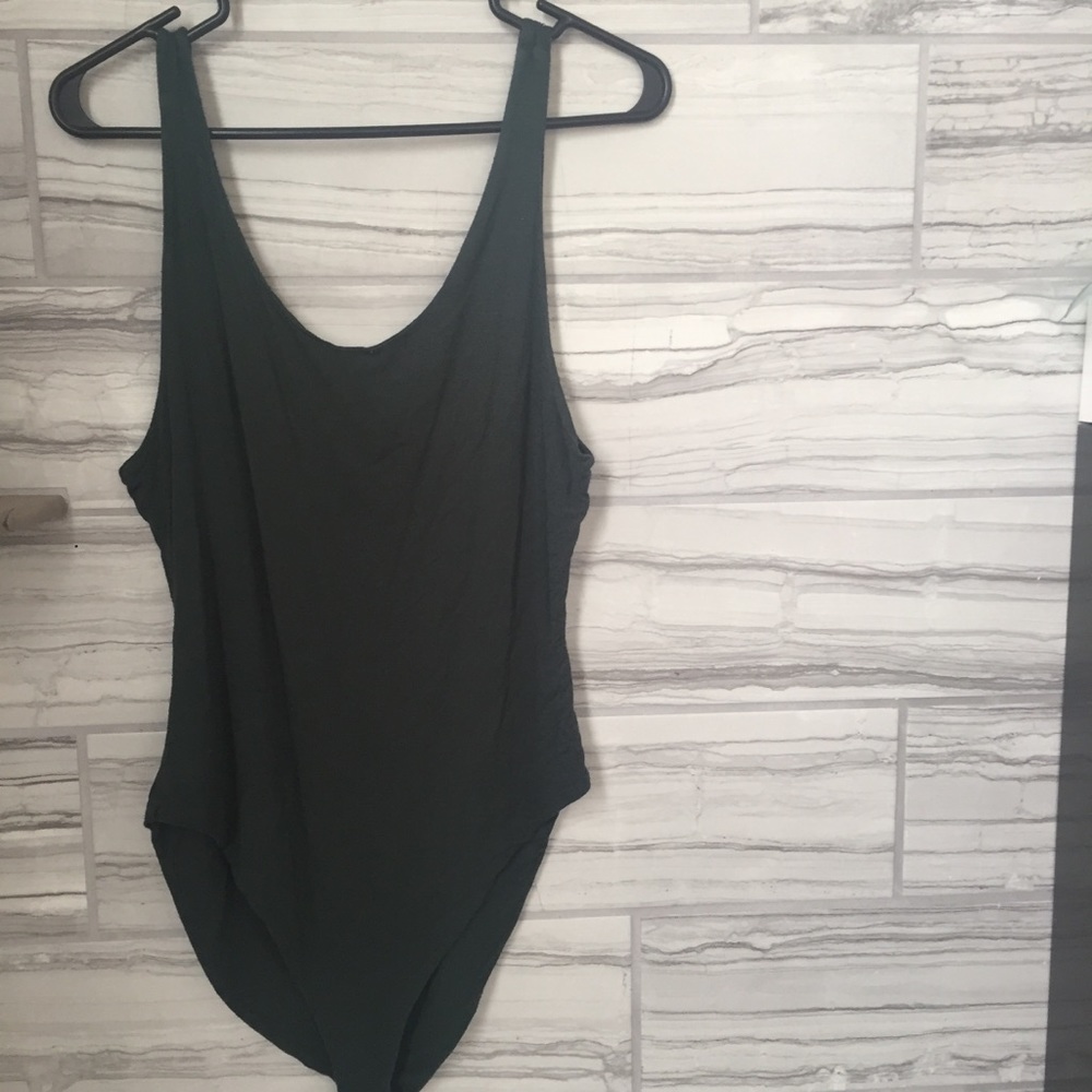 Audrey 3+1 Army Green Body Suit