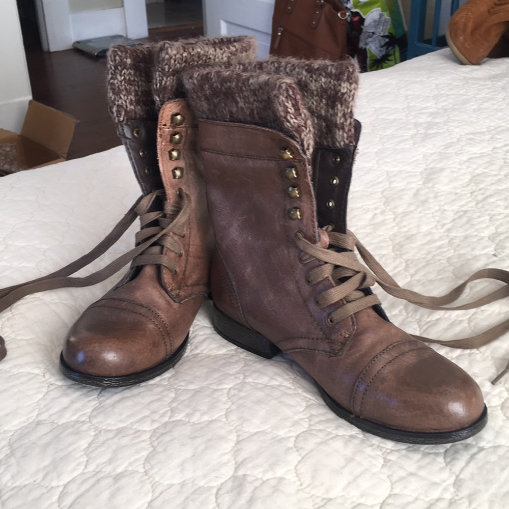 Steve Madden combat boots