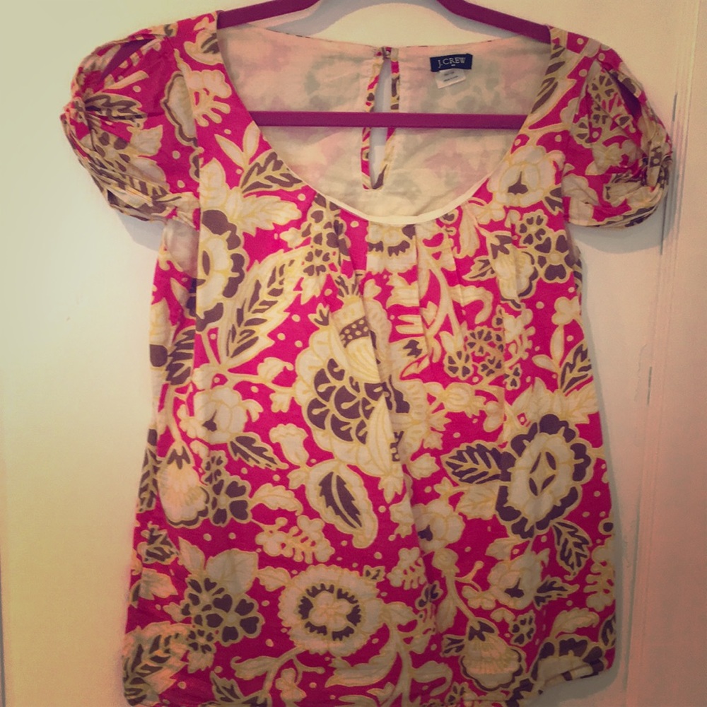 Flower print top from JCrew