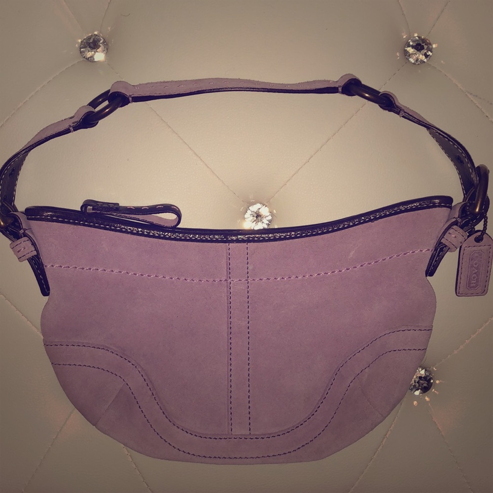 Coach Medium Hobo in Lavender Suede