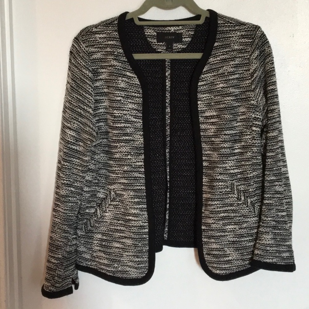 JCrew cardigan jacket with interior button closure