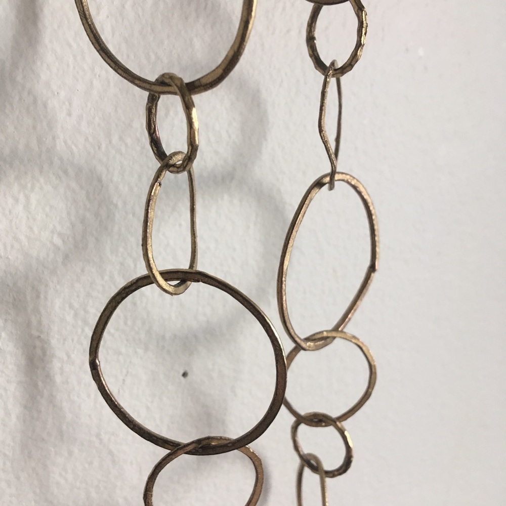 Gold Hoop Necklace Anthropology - Picture 3 of 8