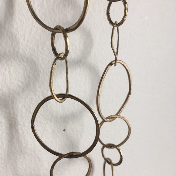 Gold Hoop Necklace Anthropology - Picture 3 of 8