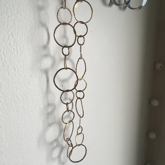 Gold Hoop Necklace Anthropology - Picture 6 of 8