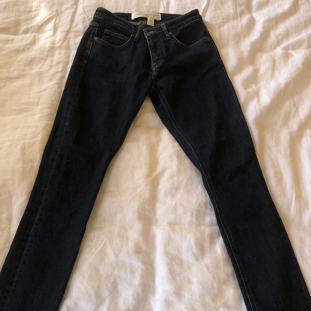 Victoria Beckham Dark Wash Skinny Jeans 25