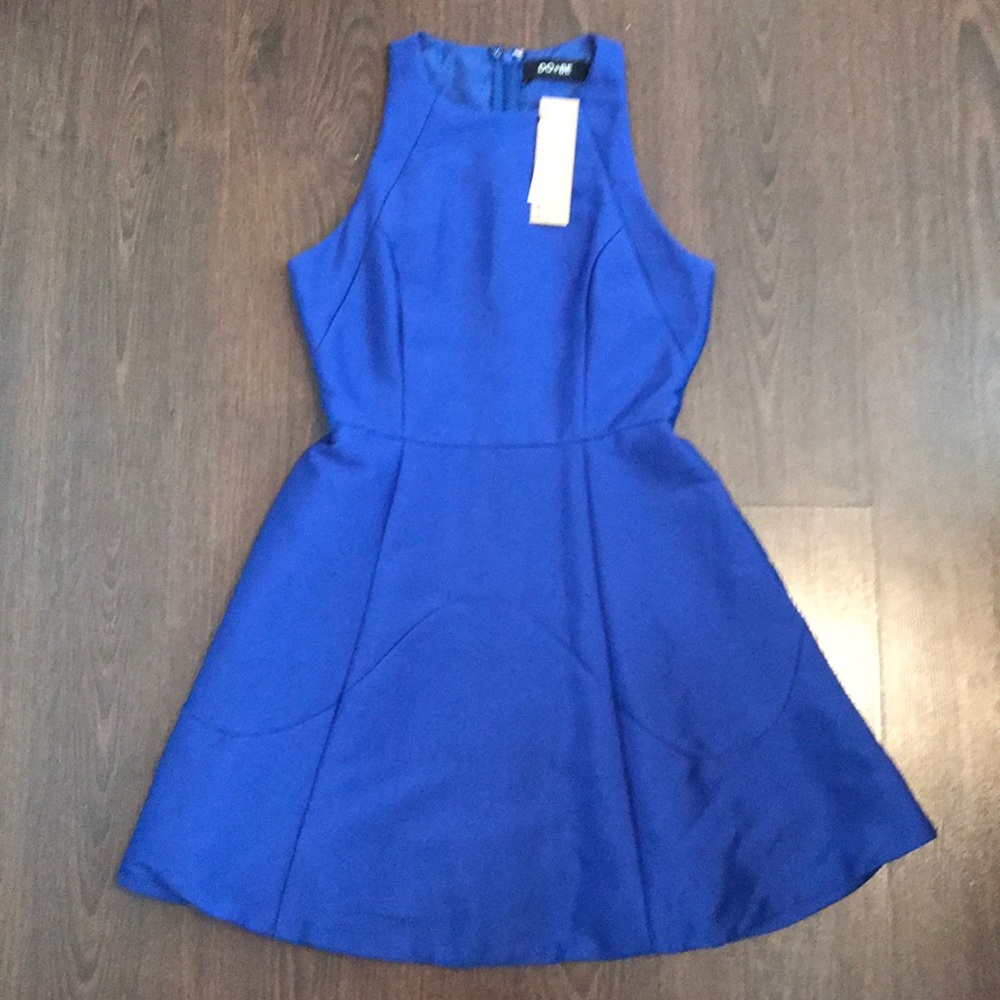 Blue cocktail dress