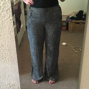 Printed boho flowy pants