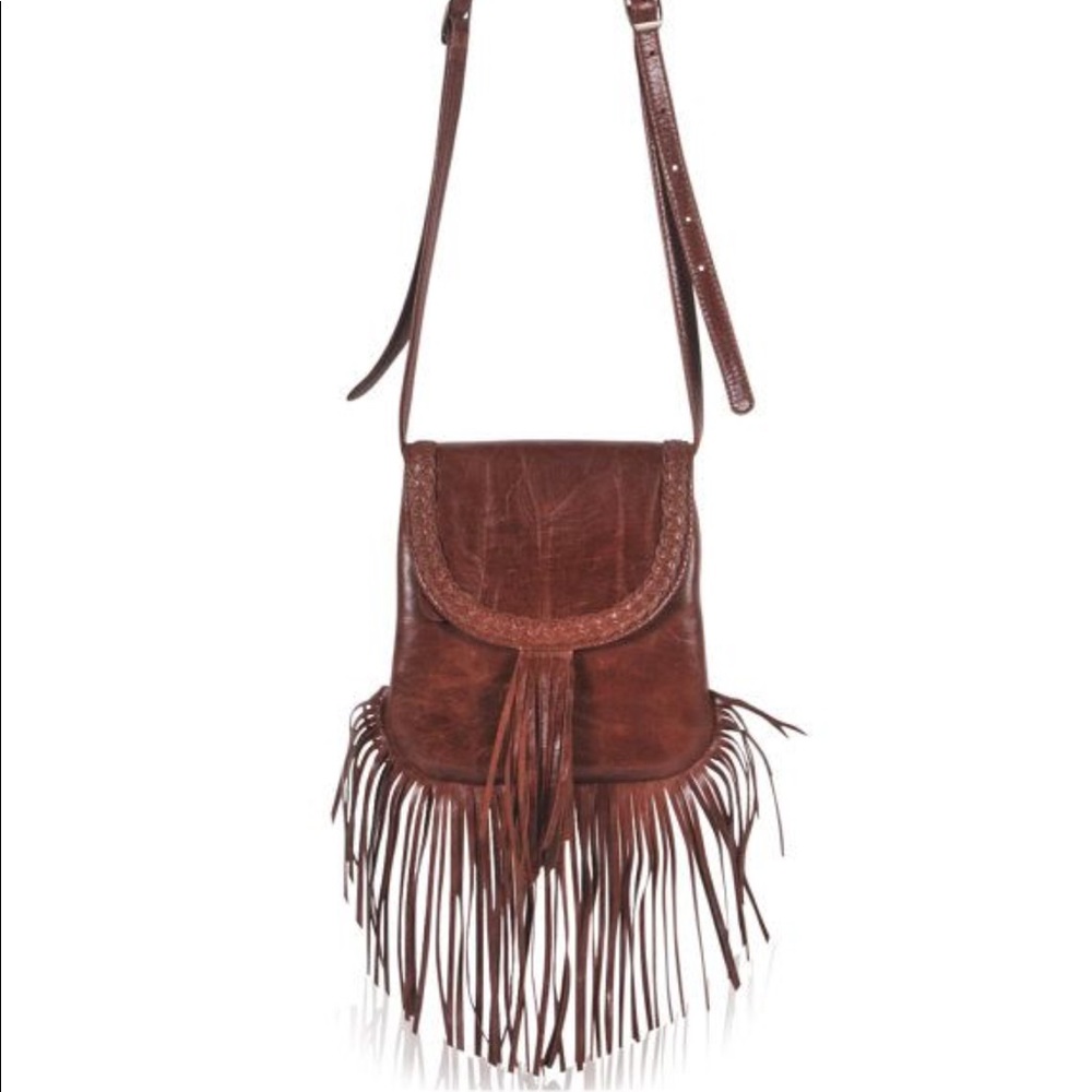 Bali ELF Fringe Leather Crossbody