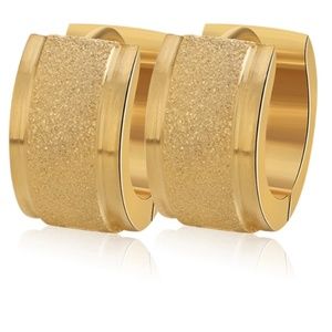 Stainless Steel Small Hoop Stud Earrings Huggie