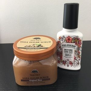 TreeHut Shea Sugar Scrub and Poo-pourri Set