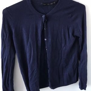 Navy cardigan