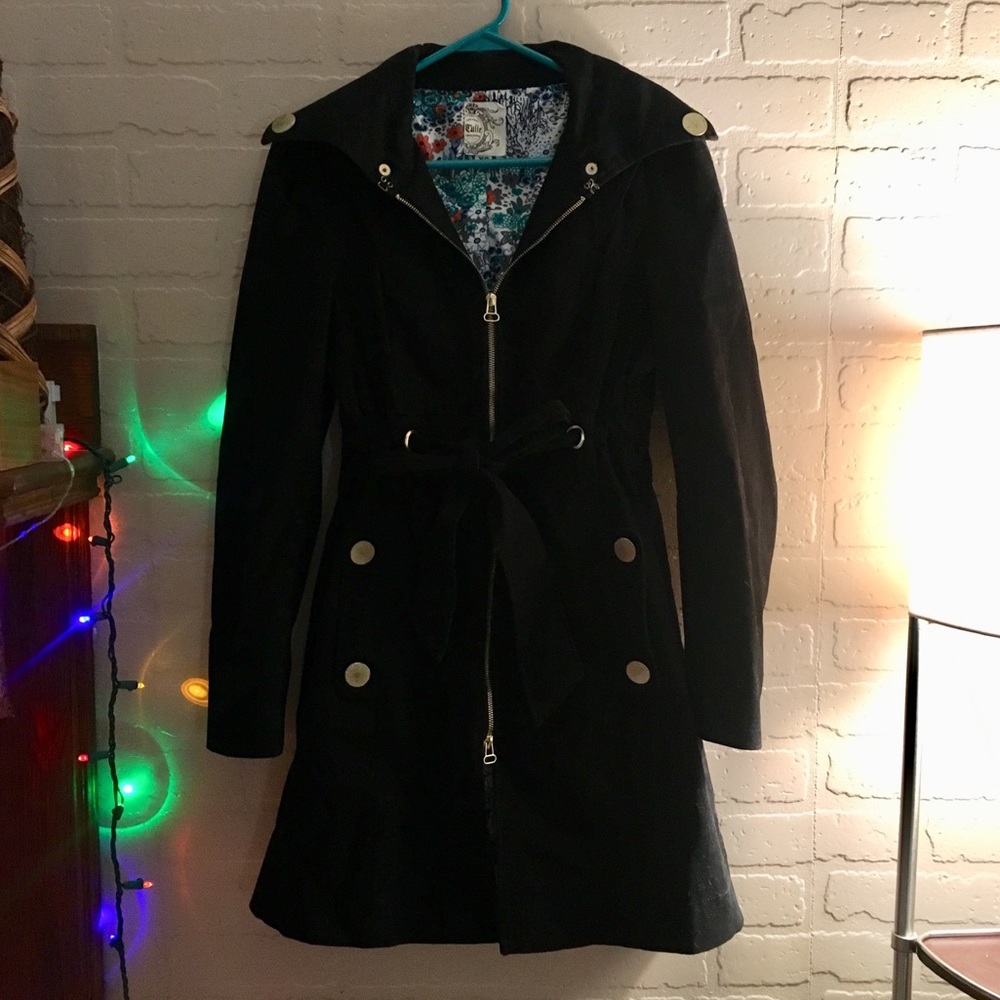 Black Tulle Jacket/Coat Boutique Sz XS
