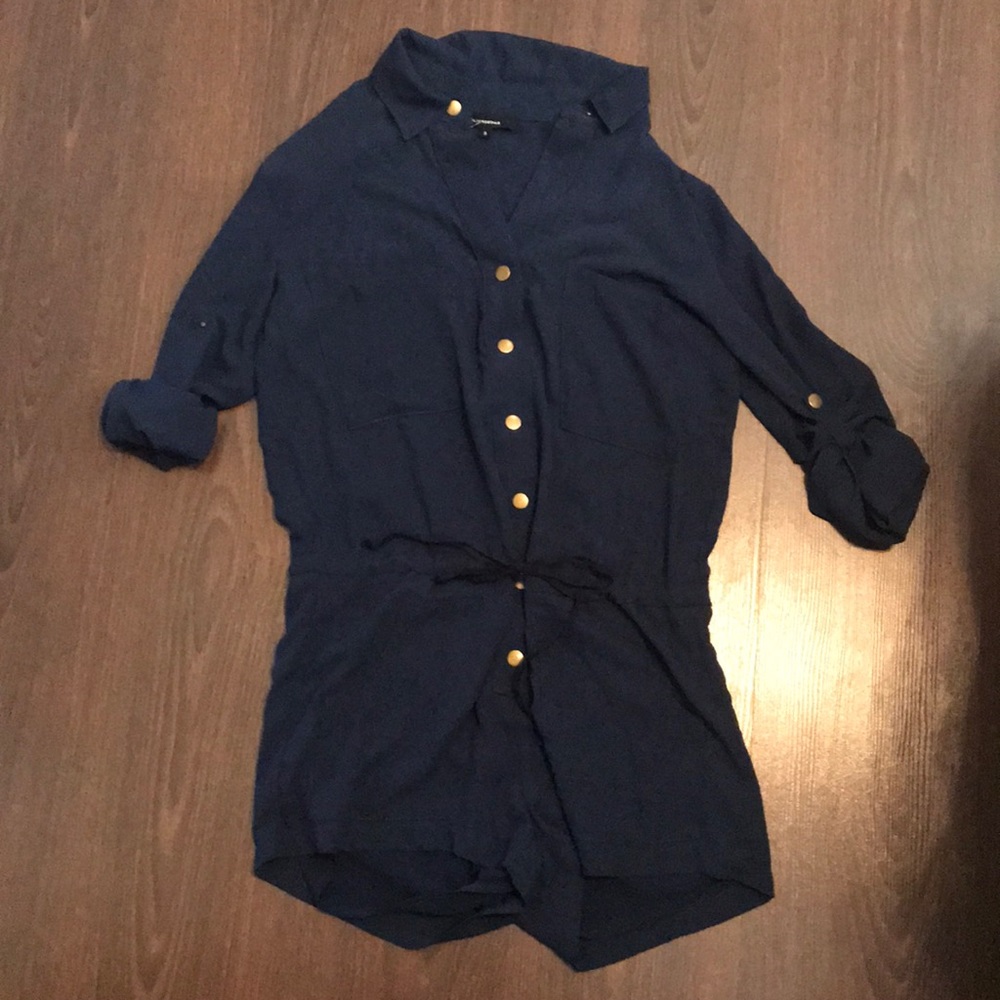 Navy blue romper