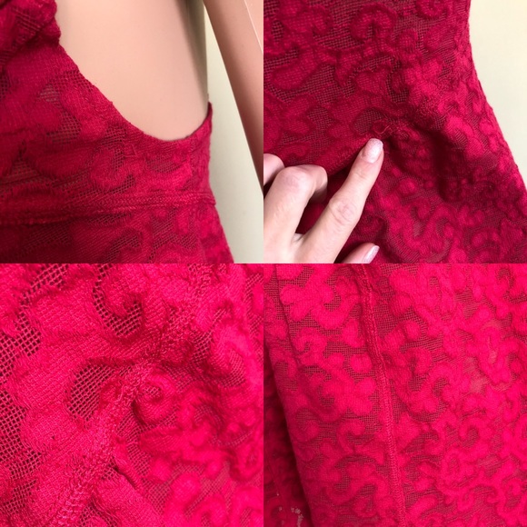 Free People Raspberry Lace Tunic Tank - Picture 6 of 8