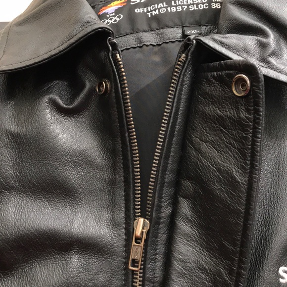 “Salt Lake 2002” Black Leather Jacket. Size 2XL - Picture 8 of 8
