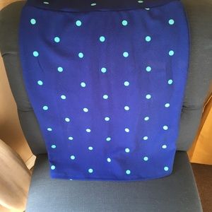Flattering blue pencil skirt
