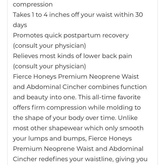 Fierce brand waist trainer NWT pink - Picture 2 of 2