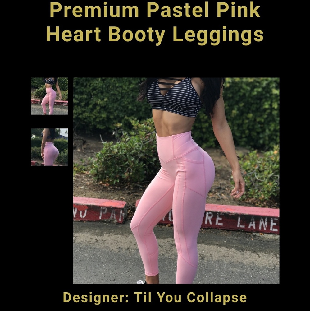 Til You Collapse Pink Leggings