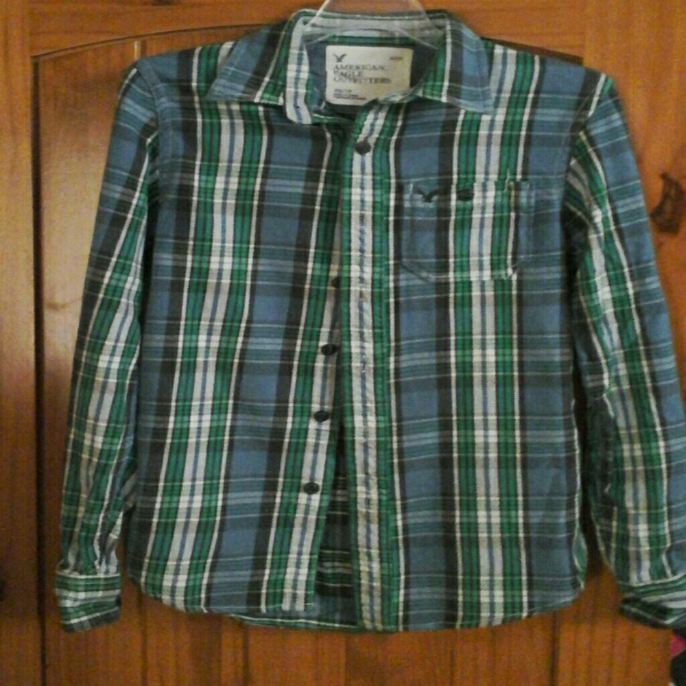 AMERICAN  EAGLE FALNNEL SHIRT