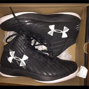 UA high top basketball shoes