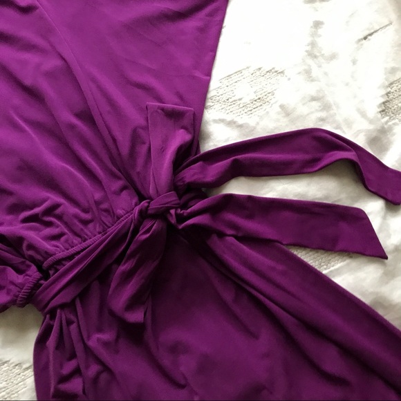 SUZI CHIN purple dolman sleeve cocktail dress - Picture 2 of 7