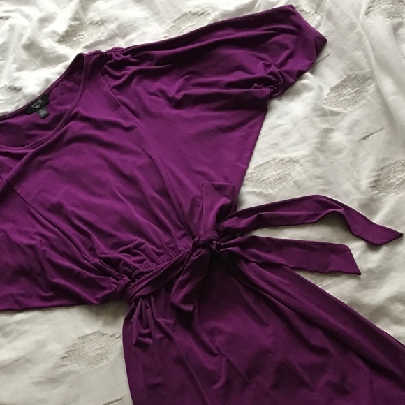 SUZI CHIN purple dolman sleeve cocktail dress - Picture 4 of 7