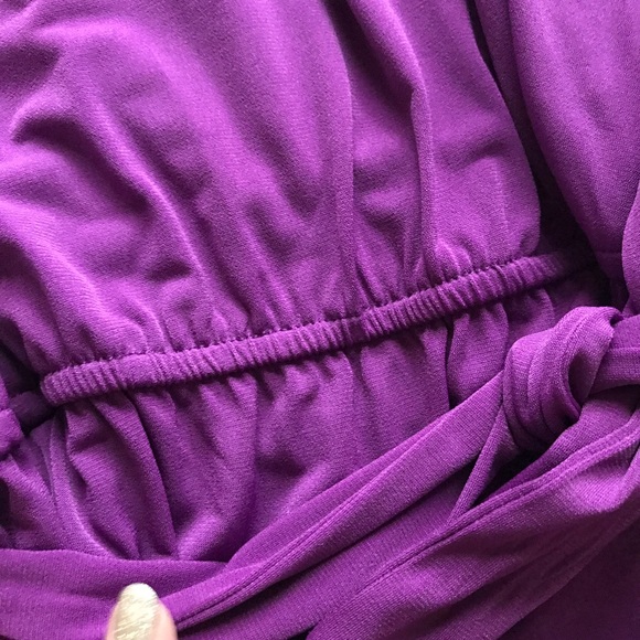 SUZI CHIN purple dolman sleeve cocktail dress - Picture 5 of 7