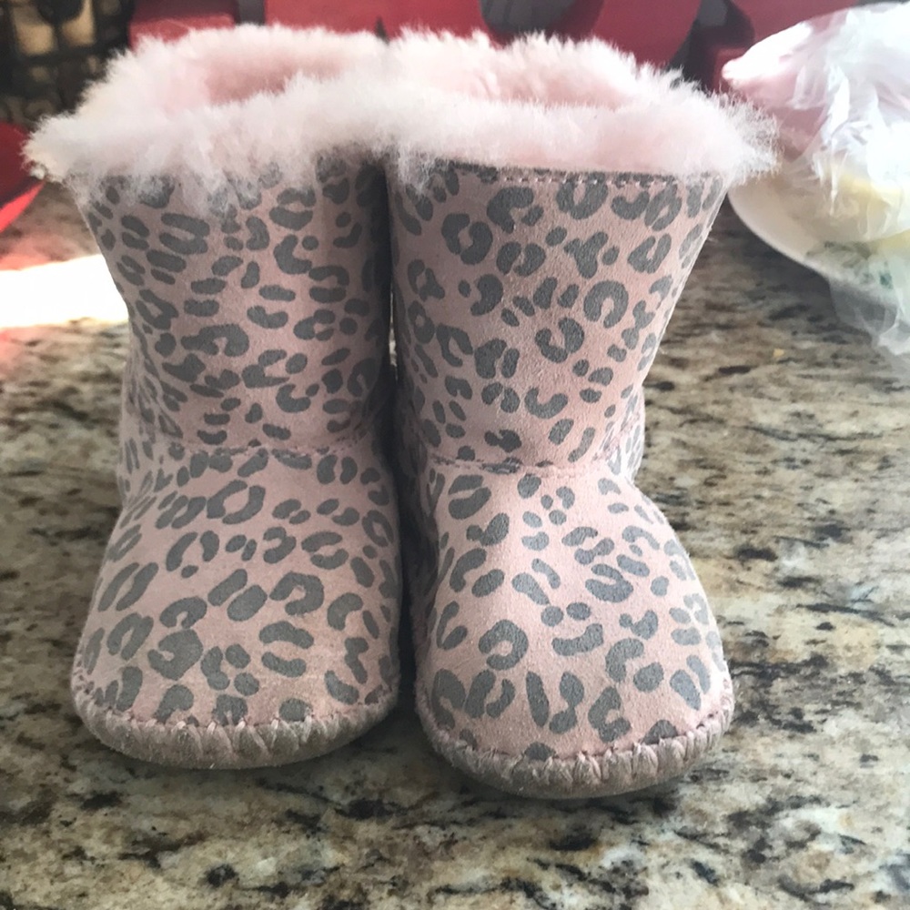 Girls pink with cheetah print Ugg Boots
