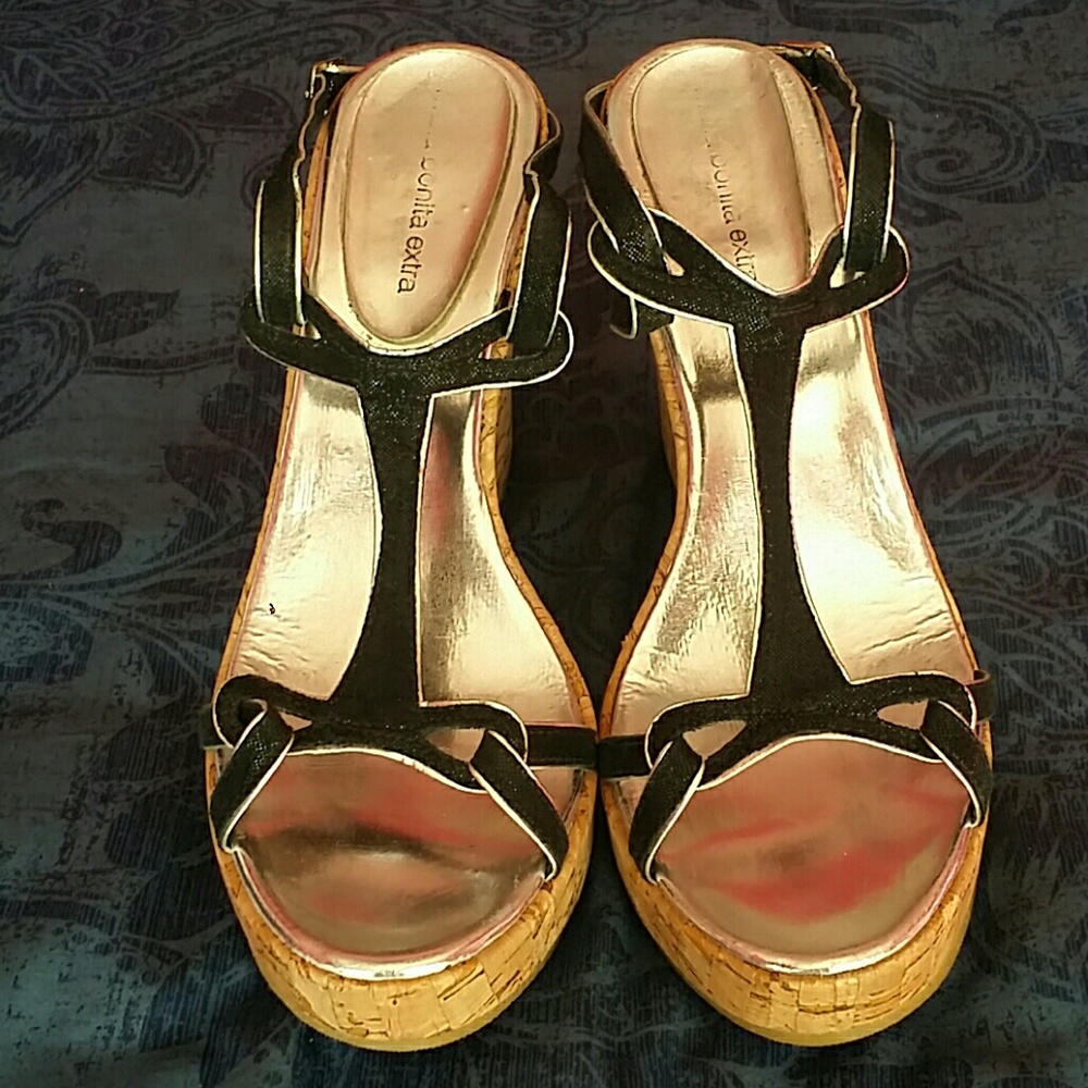 Made in Italy per sex designer black wedge sandals