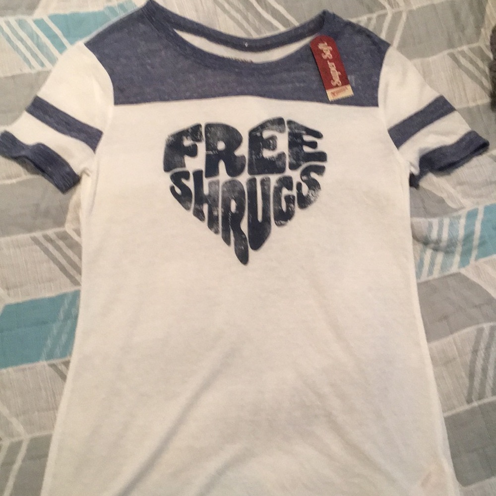 Graphic tee with writing